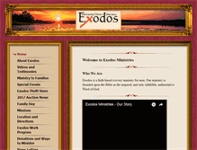 Tablet Screenshot of exodosministries.com